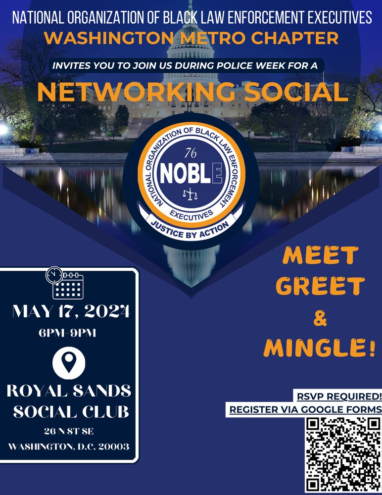 noble wmc may 2024 police week networking social flyer